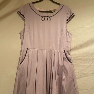 Lindy Bop “Bethany” pleated dress with pockets.